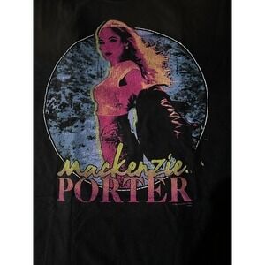 Mackenzie Porter Concert T-Shirt Mens Large Black Graphic Tour Tee Country Music